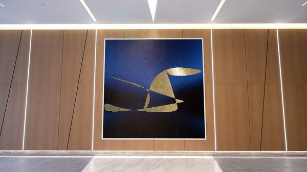 Abstraction — 11-foot flip-disc artwork