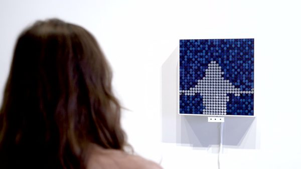 Reduction — flip-disc kinetic wall art
